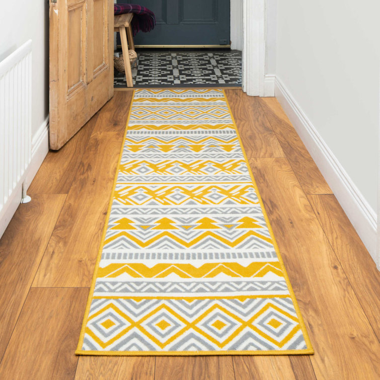 Kukoon Tribal Grey/Ochre Rug & Reviews Wayfair.co.uk